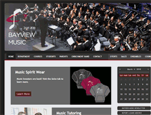 Tablet Screenshot of bayviewmusic.com